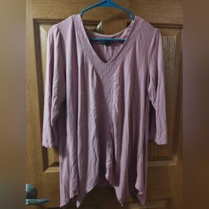 Women's Pink Adrianna Papell  Blouse Size 1X